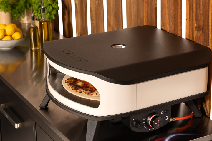 COZZE 17" Gas-Pizzaofen mit drehbarem Stein